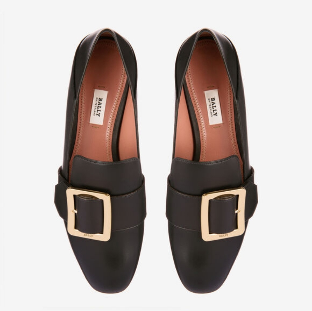 Bally Janelle Black Loafers 38 - Picture 2 of 16